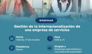MINCETUR tiene el agrado de invitarle a la capacitación «Gestión de la internacionalización de una empresa de servicios»